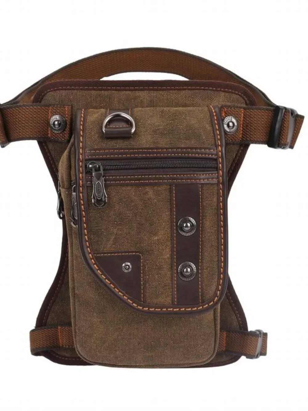 Vintage Canvas Backpack Multi Functional Outdoor Sports Crossbody Sling Bag